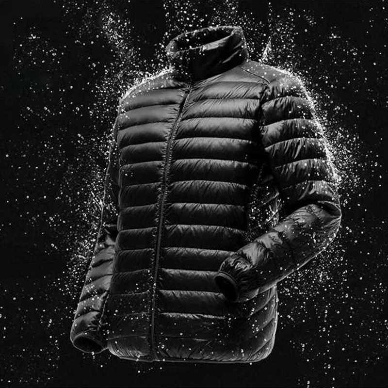 2023 Men Spring Jacket Ultra Light Thin 90% White Duck Down Jackets Casual Portable Spring Coat for Men Down Parkas Size M-5XL W250806