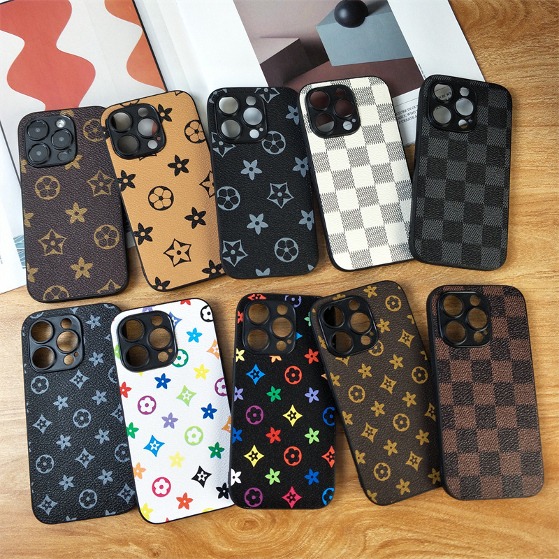 Coque de téléphone designer pour iPhone 17 16 Pro Max 16 15 Plus 14 Pro 13 12 créative mode précision anti-saleté