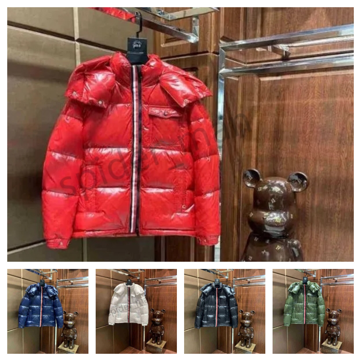 Designer Windproof Down Jackets for Men & Women Warm Thick Tech Cotton Coats with NFC Patch, Embroidered Hooded Zipper Outerwear, Wash-Free, Wholesale, S-5XL Sizes