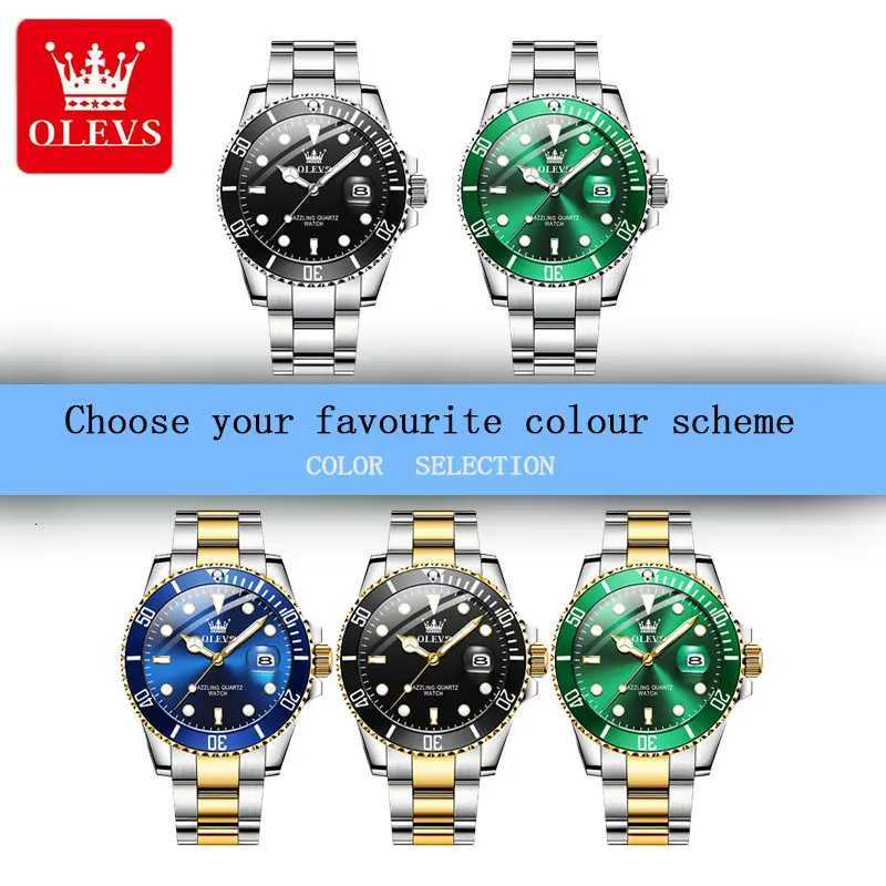 OLEVS Luxury Top Brand Fashion Quartz Men Auto Date Clock Sport Waterproof es Mens Wrist Relogio Masculino 5885 W250806