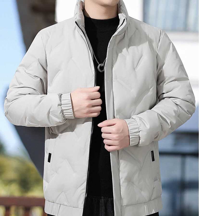 2025 New Mens Stand Up Down Winter Warm Diamond Quilted Coat Multi Color Business and Leisure Down Jacket for Men W250806