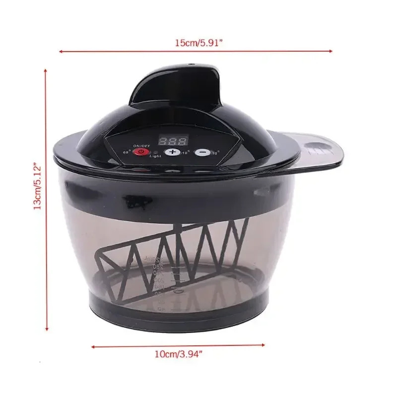 DIY Hairdressing Barber Tool - Electric Hair Cream Mixer Automatic Color Paste Blender Dyeing Stirrer with Mixing Bowl 250805
