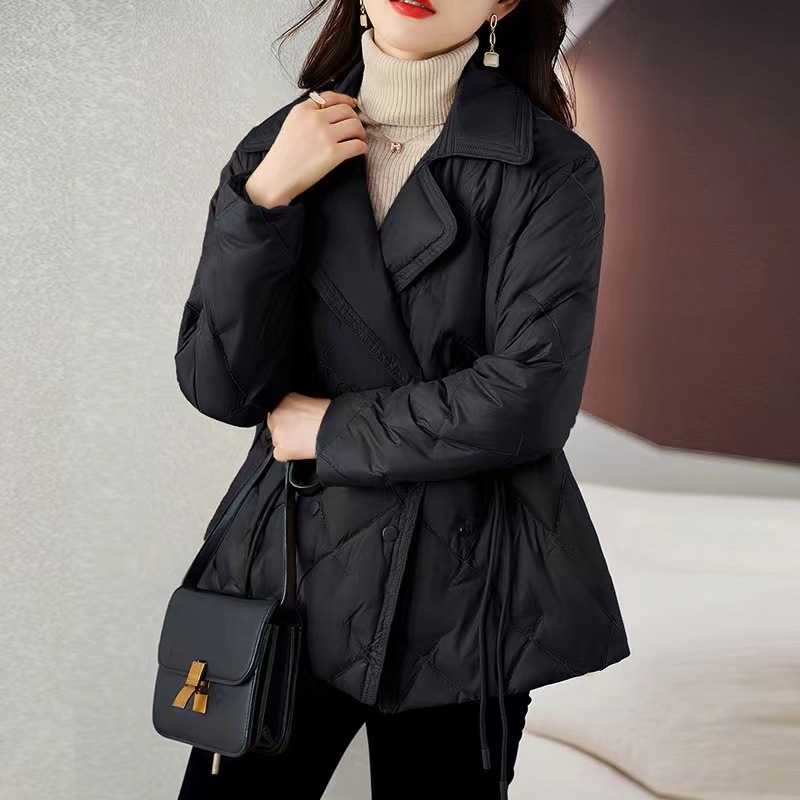 Jacket for Women, High-End Feel, Winter Short New Chinese Little Style, Lightweight Duck Down Coat, Pinghu