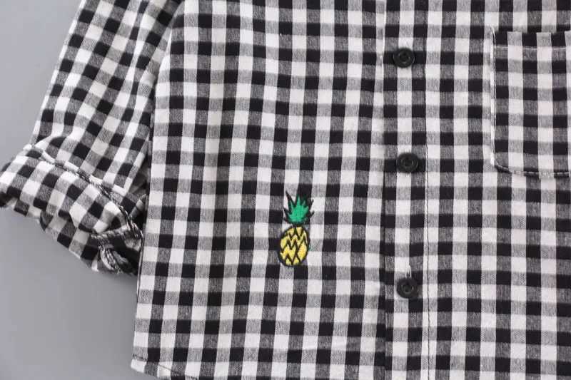 100% Cotton Gentleman Shirt Tops Clothes Children Baby Boy Formal Cotton Top T-shirt Clothing Blouse Infant Shirts X250806