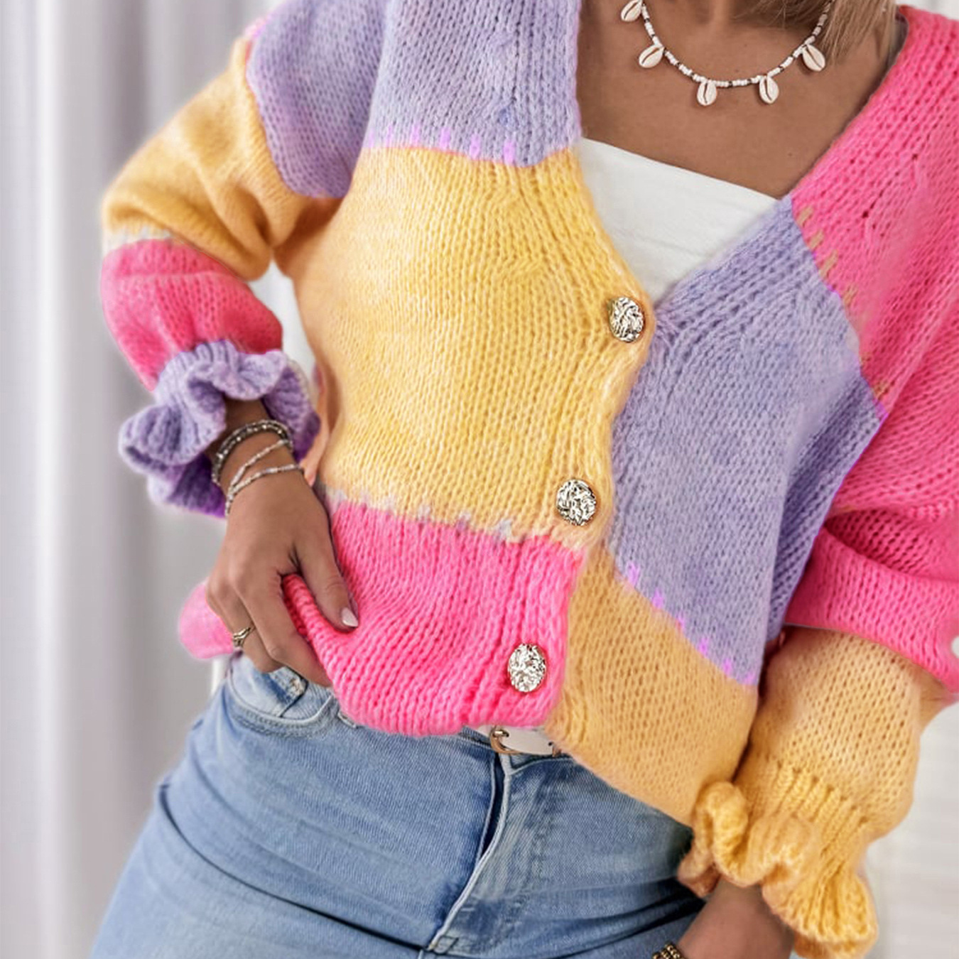 new Free delivery designer sweater for women Comfortable loose round neck sweater with soft and sticky knit top