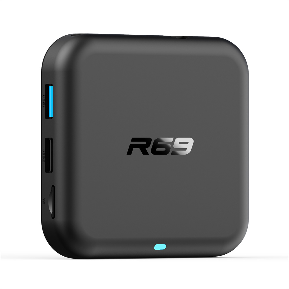 R69 RK3518 Android 14 Voice Remote TV Box 8G 16G 32G ROM 2G RAM 100M Ethernet Smart Media Player Full 4K Android Box Set Top Box