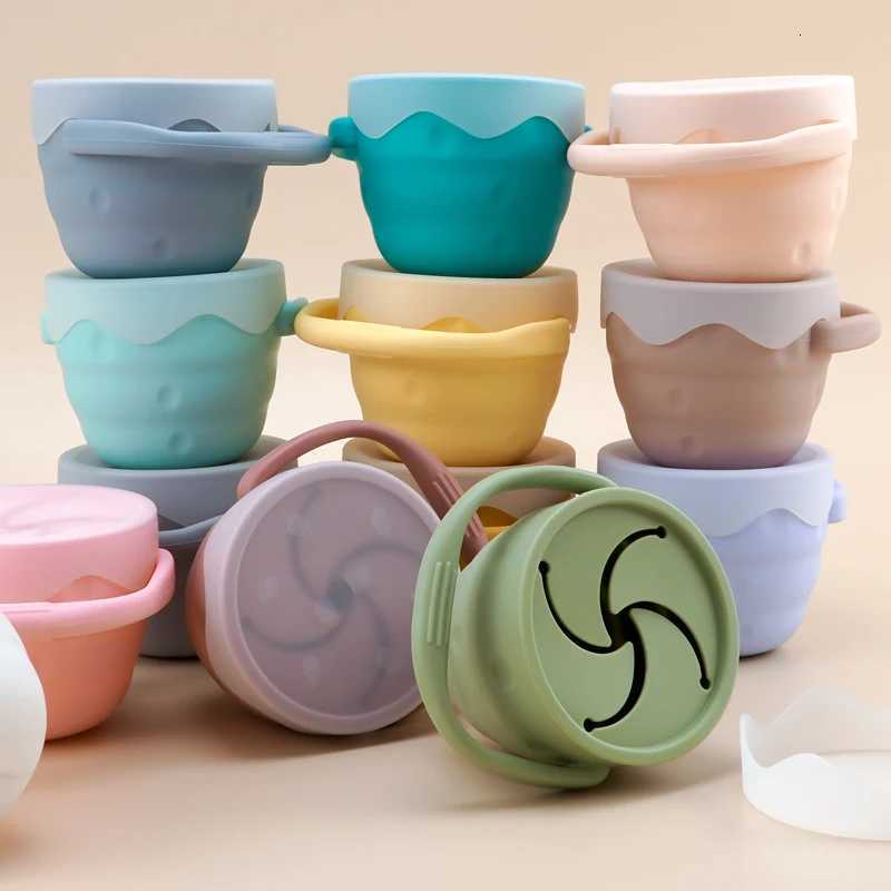 Designed Newborns Feeding Cups Baby Learning Drinkware Snack Cups For Toddlers Kids With Infant Trainer Mug Baby Stuff X250806
