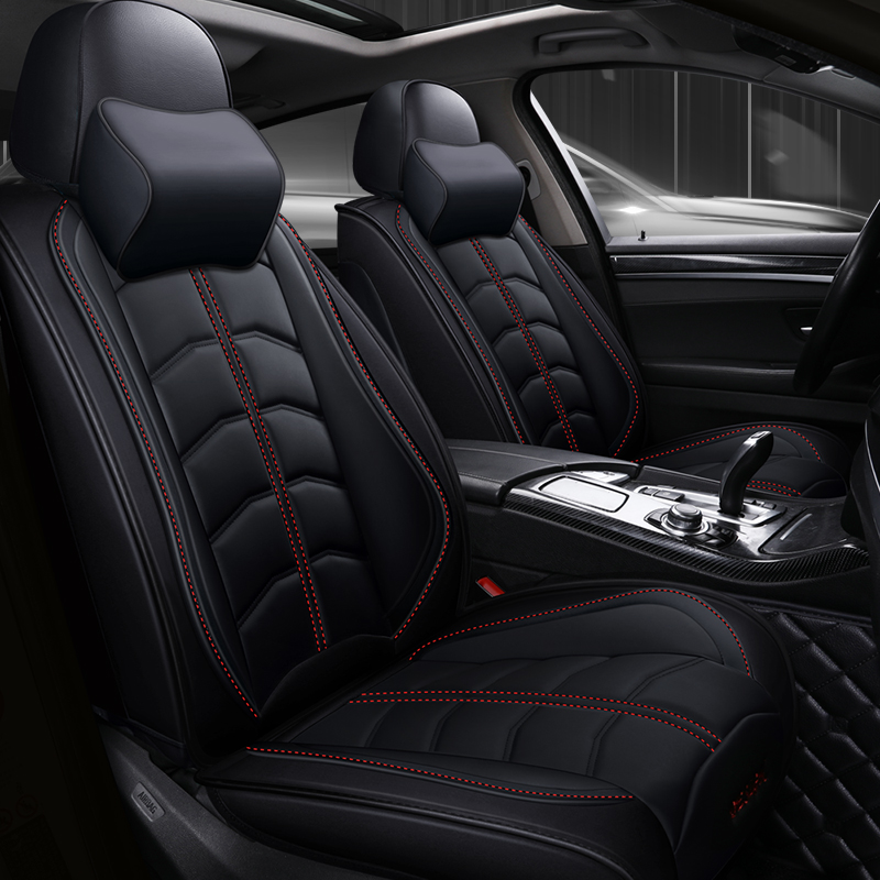 Enhance Interior Style: Custom Fit SOGLOTY Leatherette Auto Seating Upholstery