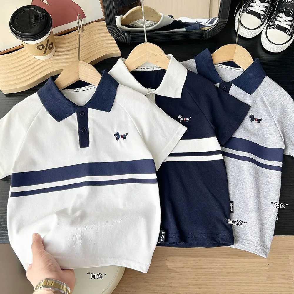 2025 Boys Polo Shirts Summer School Polo Shirts for Kids Cartoon Print Children T-shirts Toddler Outfits Baby Tees Clothing X250806