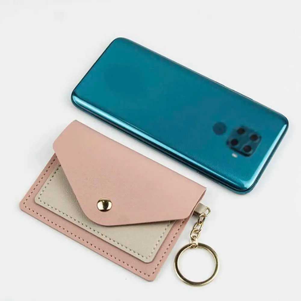 Ultra-thin Student With Keychain Business Card Cover Card Case Slim Wallet ID Card Holders Coin Purse Korean Style Card Holder XJ250806