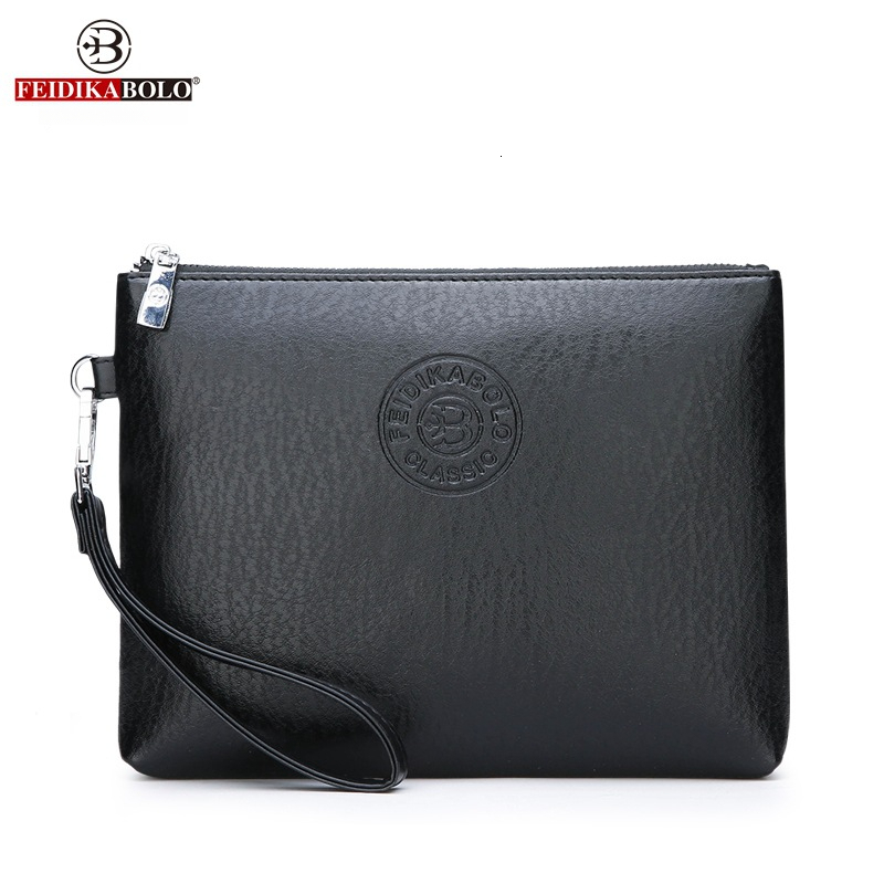 Free Shipping Designer Luxury Men's New Casual Men's Clutch PU Soft Leather Men's Bag Phone Bag Large Capacity Wallet Business Handbag