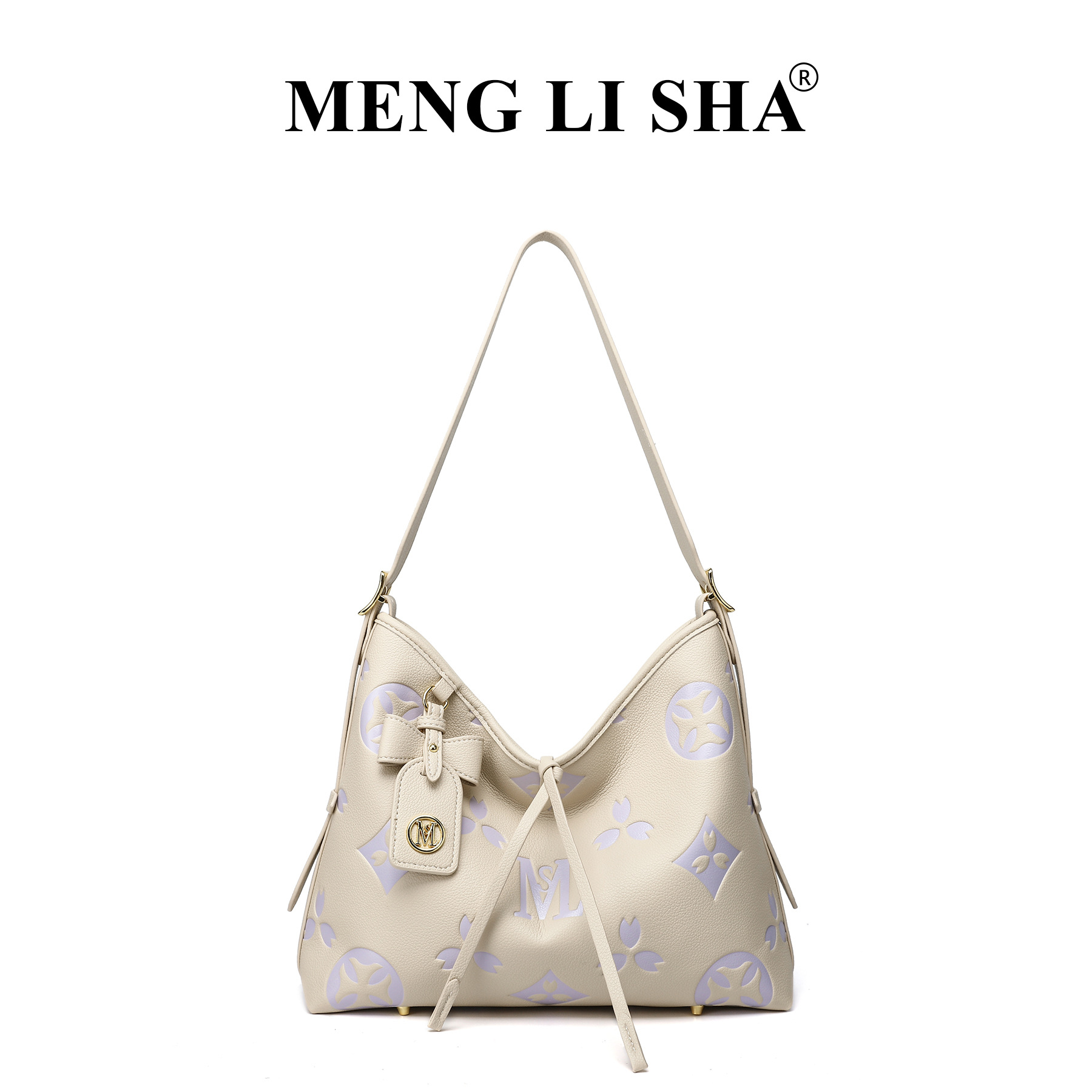 MENG LI SHA Commuting Lazy Large-Capacity Single-Shoulder Underarm Tote For Women New Fashionable Personalized And Simple Handheld Bag In Summer 2025