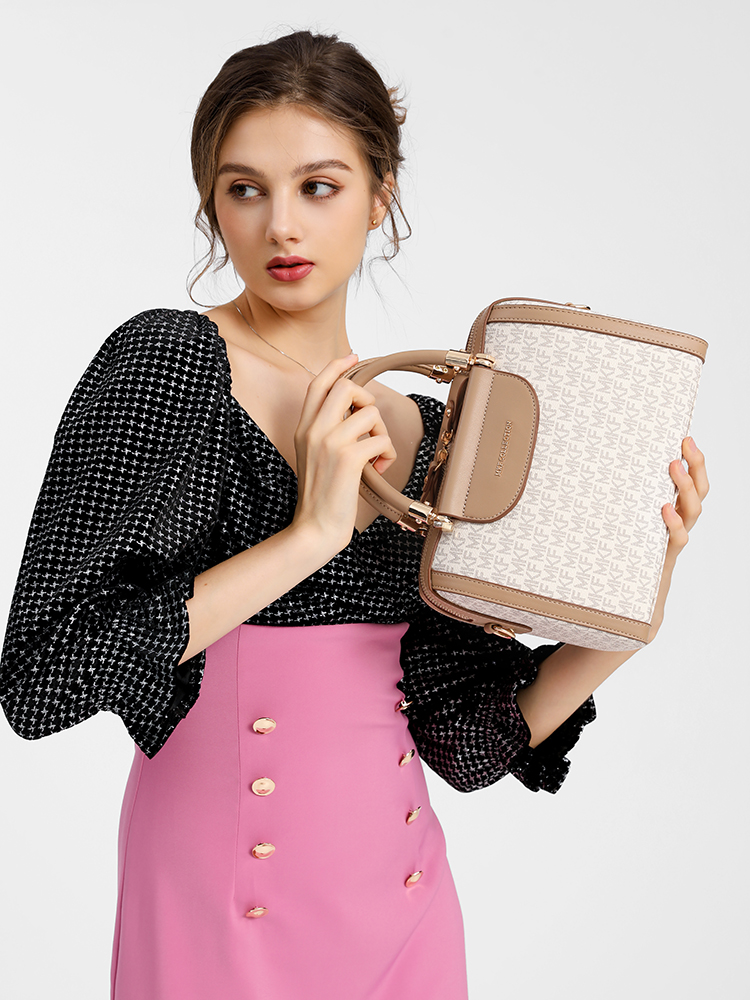 MKF designer bag free shipping Light luxury High quality casual fashion Boston bag letter versatile classic high-capacity handbag for woman