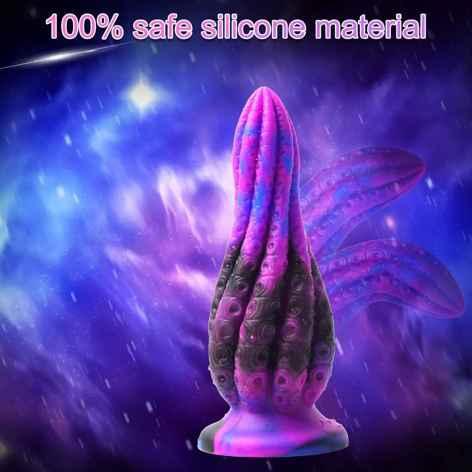 Fantasy Octopus Tentacles Anal Plug Anal Play Big Dildo Butt Plugs Female Masturbation Dilator Men Women Sex Toys For Adult Gay XJ250806