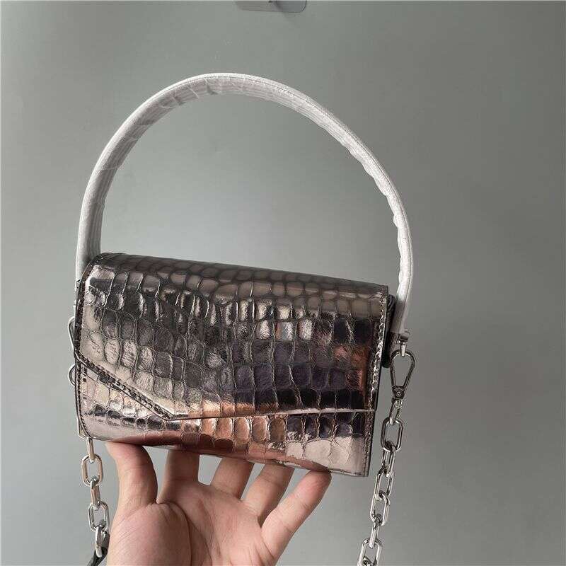 Designer Bag Tote Shoulder Bag Crocodile Texture Single Crossbody Fashion New Model Women S Niche Simple Underarm Small Square