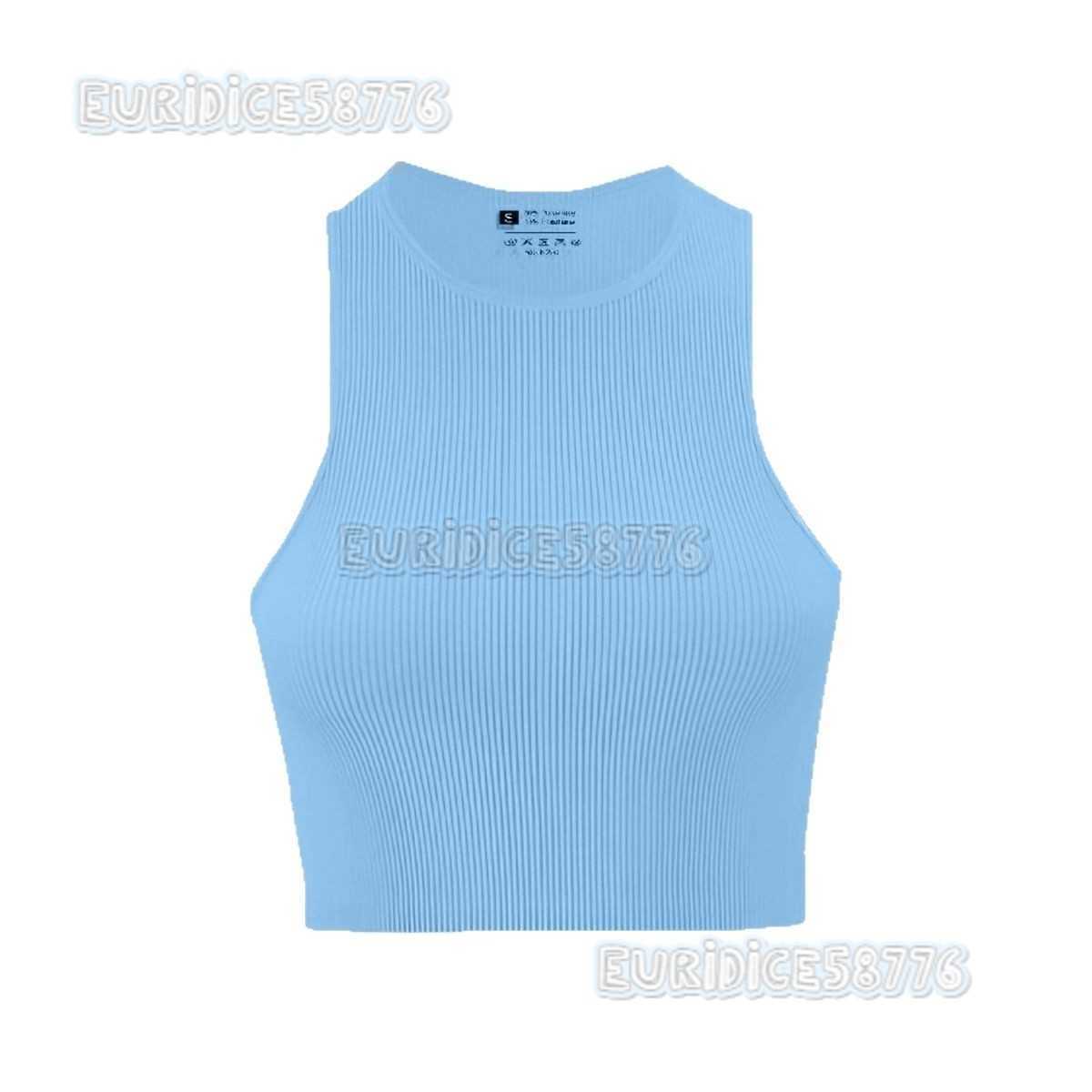 Short Round Neck Tie-dye Solid Color Tank Top Summer Tight-fitting Crop Top Sleeveless Hot Girl Top for Women H250806