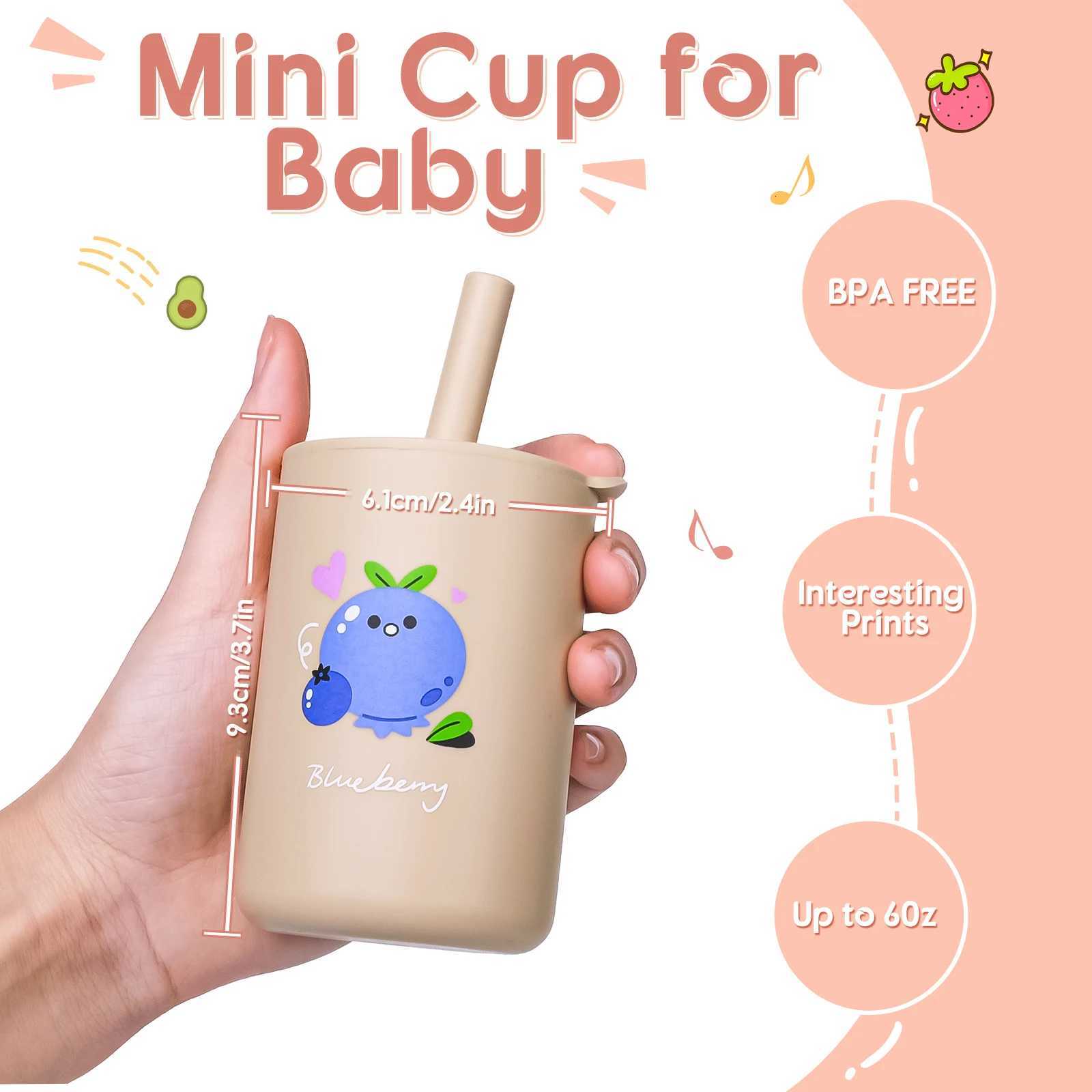 1pc 150ml Portable Childrens Straw Cup 5oz Kids Beginner Drinking Cup With Silicone Straw Practical Feeding Cup For Baby X2508061