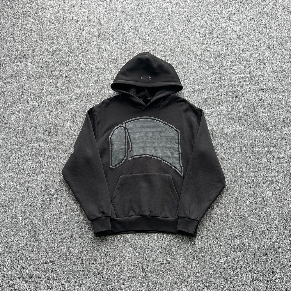 SY137 Jogging Streetwear Hoodies Trousers Set Centre Cee Tracksuit Men Clothing Black Fabric Print Casual Suit 250806