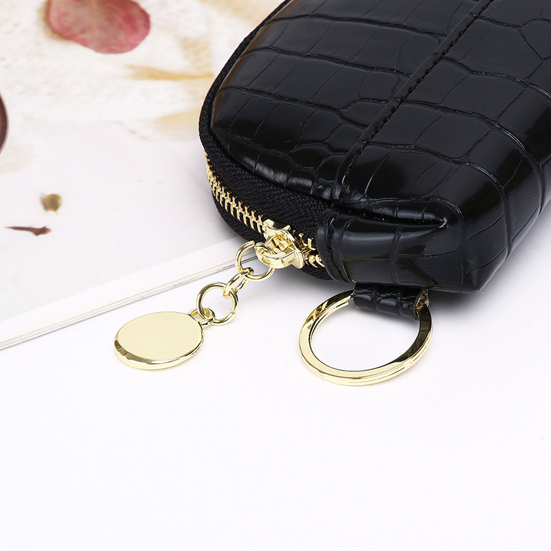 New Stone Pattern Mini Purse Short Zipper Coin Wallet Japanese and Korean Card Holder