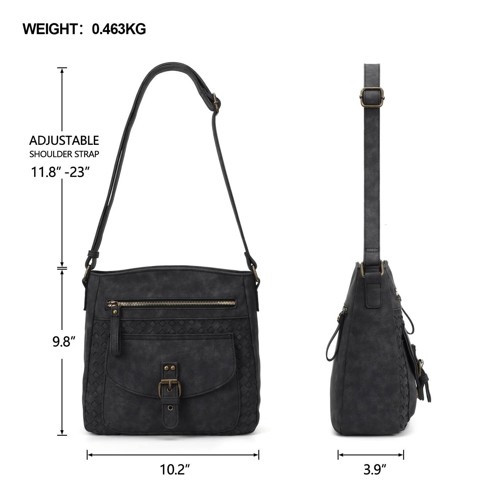 Crossbody Purses for Women, PU Leather Shoulder Handbags Sling Bag Crossboby Bags Medium Multi Pockets