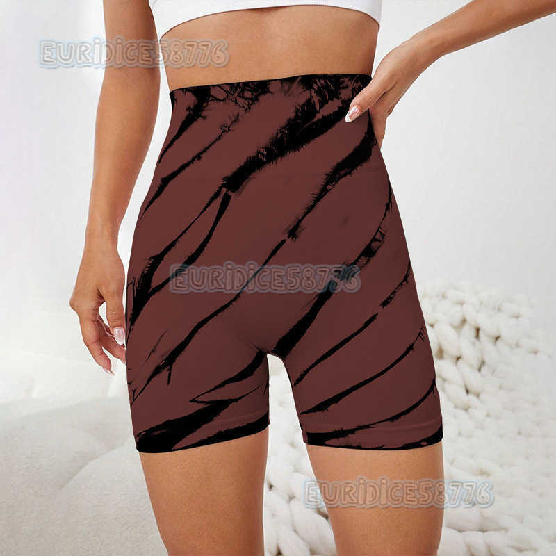 New Seamless Tie-dye Tight Yoga Pants High Waist Slimming Hip-lifting Outdoor Sports Pants Running Training Fitness Shorts H250806