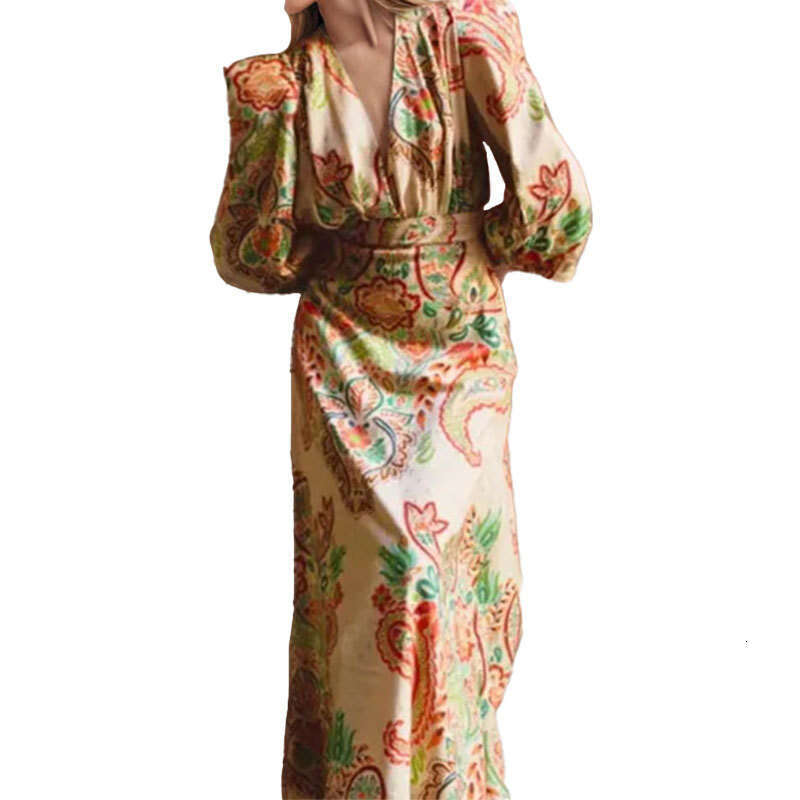 Spring New Women's Sexy V-Neck Long Slim Sleeveless Split Dress For Women B5