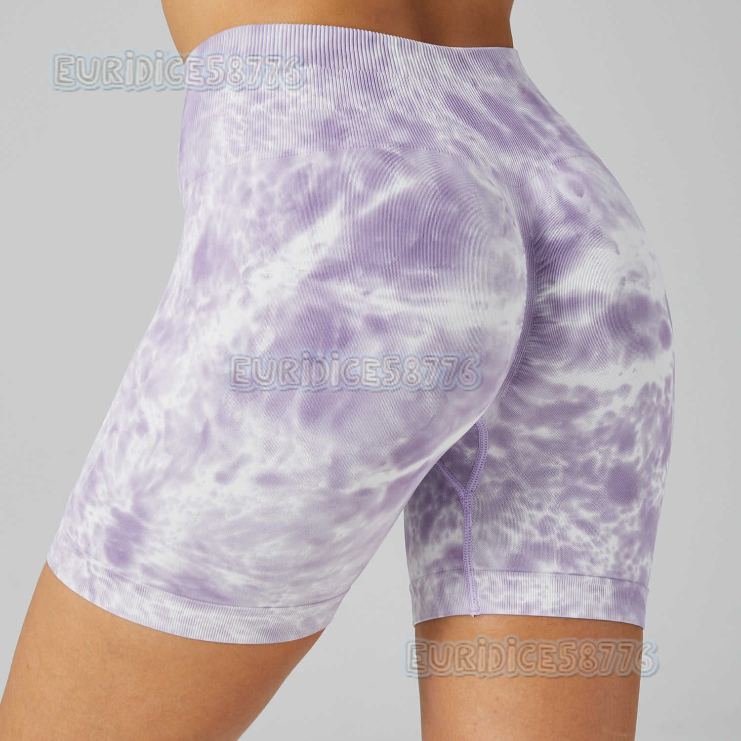 High Waist Seamless Fitness Elastic Hip Lift Breathable Tight Three-point Outdoor Sports Shorts Leggings Women H250806