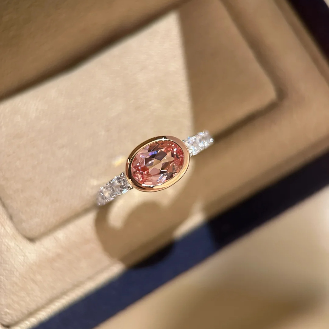 2025 Ins Top Sell Elegant Wedding Rings Simple Fashion Jewelry 925 Sterling Silver Oval Cut 5A Cubic Zircon CZ Diamond Gemstones Promise Women Open Ri