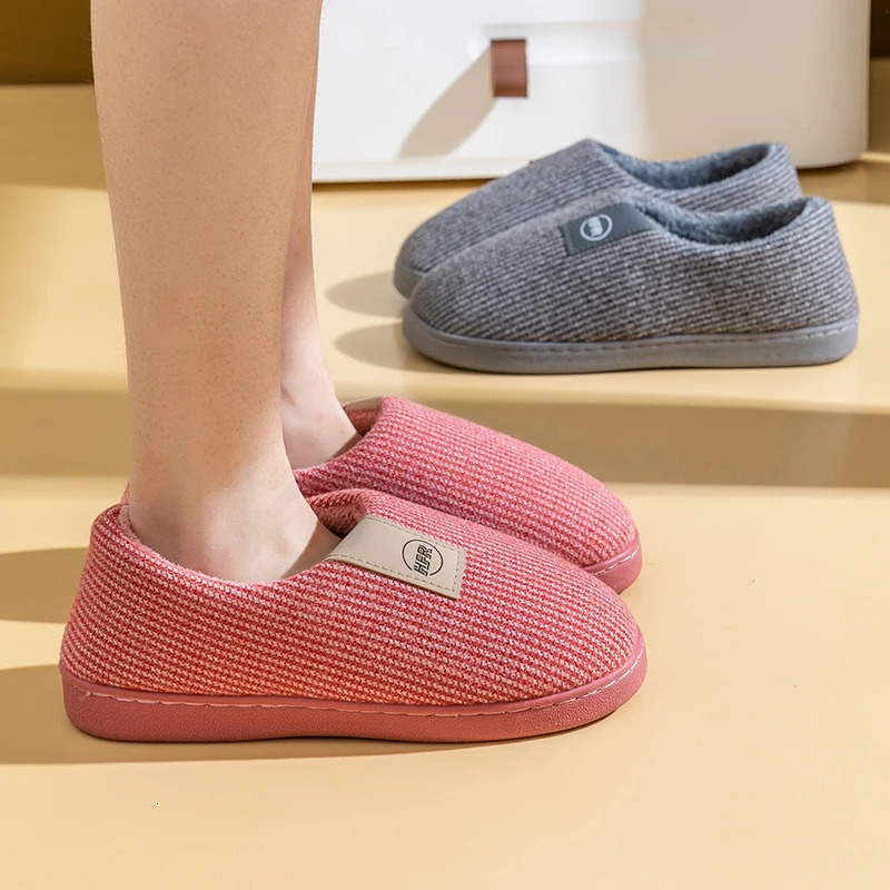 Winter Warm Shoes Woman Men Indoor Slippers Soft Plush Lovers Home Floor Slipper Anti-slip Ladies Bedroom Slides SH08212 250731