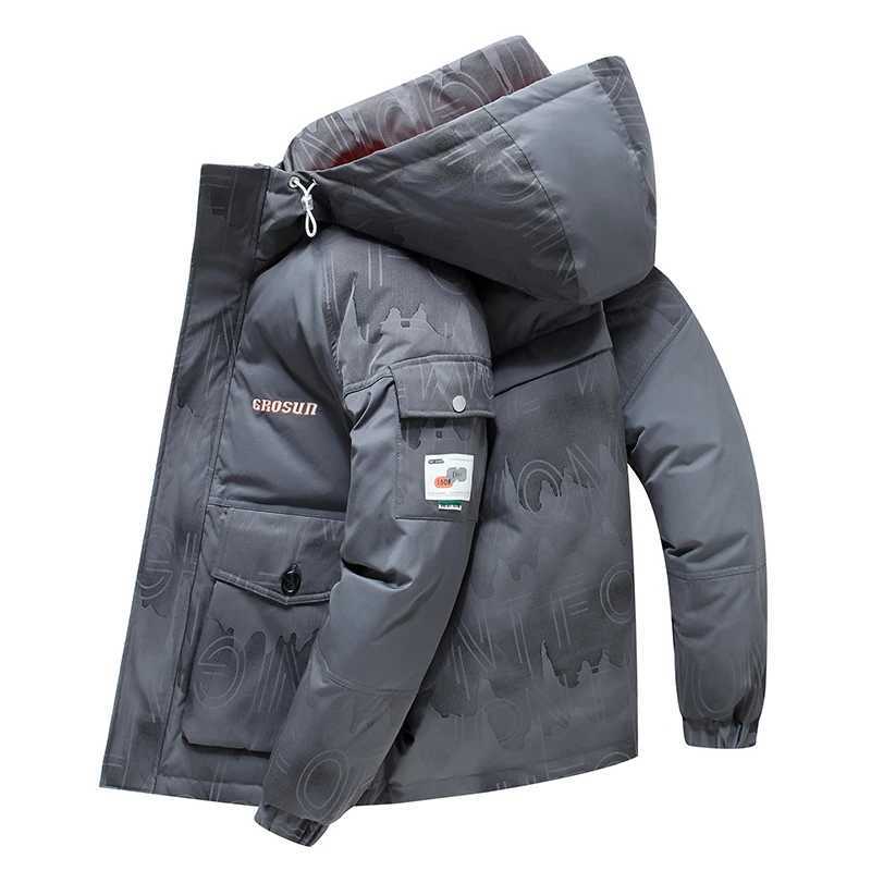 90% White Duck Down Winter New Men Down Jacket High Quality Thick Warm Hooded Thick Parka Coat Casual Overcoat with Pockets Jacket W250806