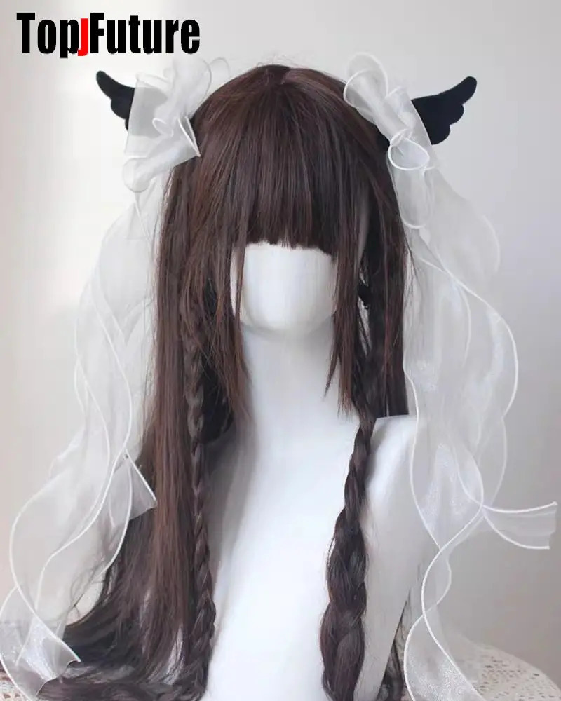 Angel wing Big Bow Hair Clip Y2K girl Harajuku Gothic Original Subculture Accessories Hair clips pins Hairpin Barrettes 250730