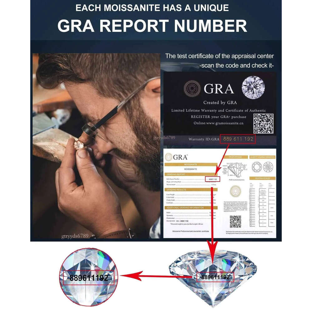 Passed the 100% dia testSterling Sier Vvs Moissanite Iced Out Chain Dia Chains for Women Men Necklace