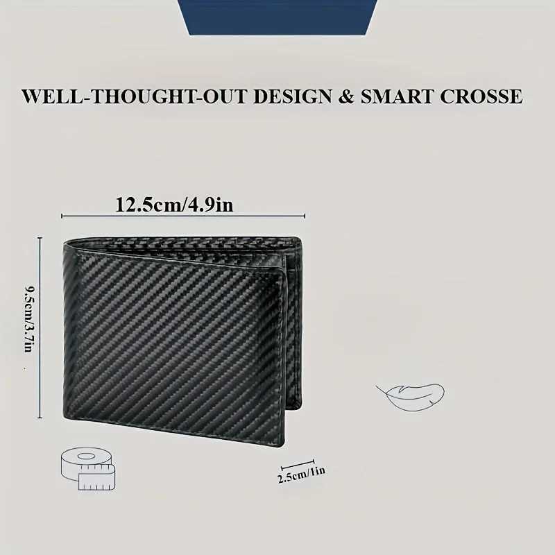 Wallet for Men - RFID Bifold Wallets with 9 s 1 ID Window Slim Minimalist Front Pocket Gift For MenXJ250806