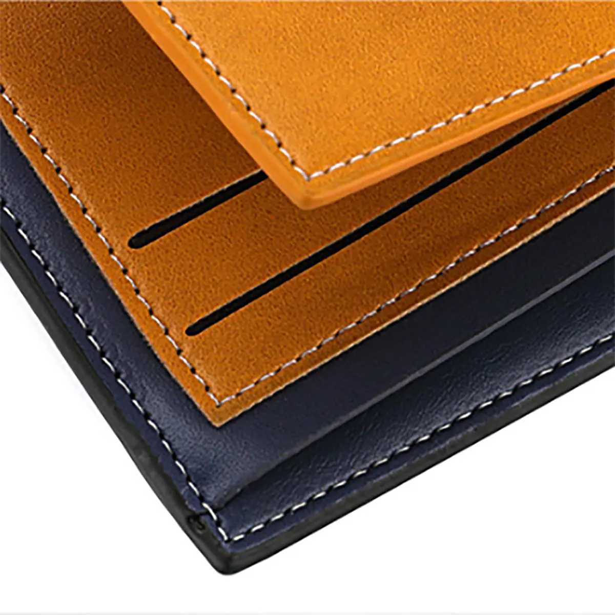 1pc Fashion Deer Head Relief Men PU Leather Wallet Short Slim Male Wallet Money Holder Money Bag Christmas Gift XJ250806