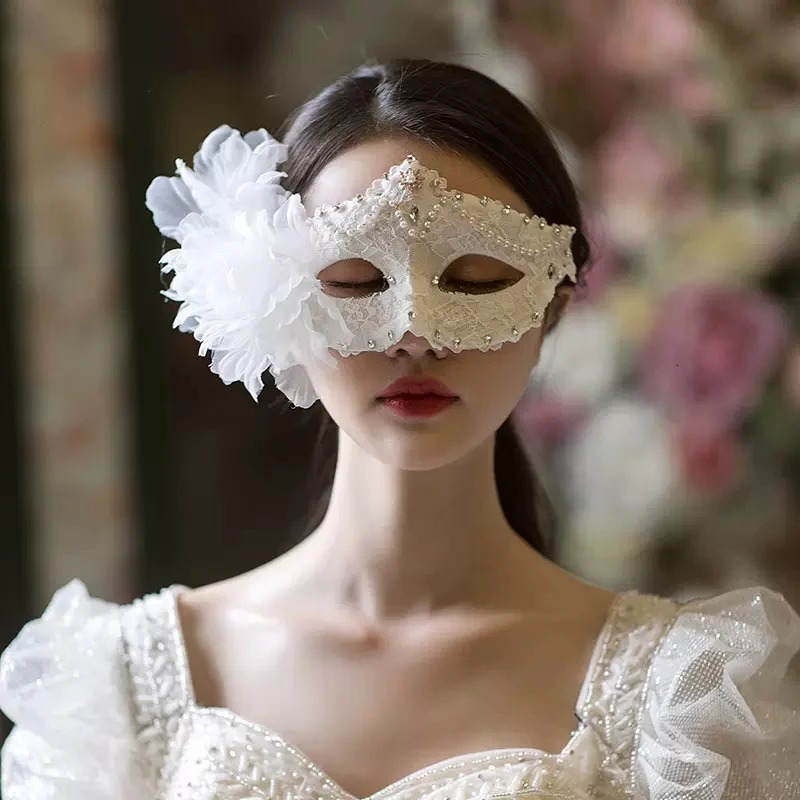 Beautiful Wedding Mask Birthday Party Sexy Goddess Fashion Bride Masquerade Prom Props 250801