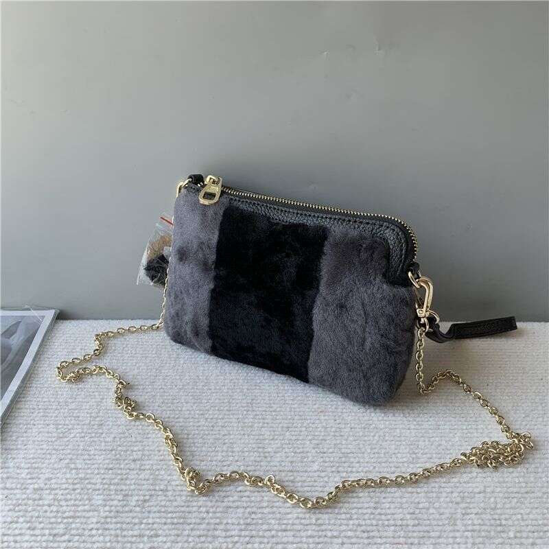 Designer Bag Tote Shoulder Bag Australian Lamb Single Price Crossbody Women S Fashion Color Block Wool Clutch