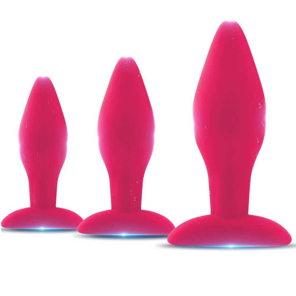 Anal Plug Silicone Dildo Buttplug Anal Butt Plugs G Spot Stimulation Unisex Wearable Stopper Adult Sex Toys for Men Women XJ250806