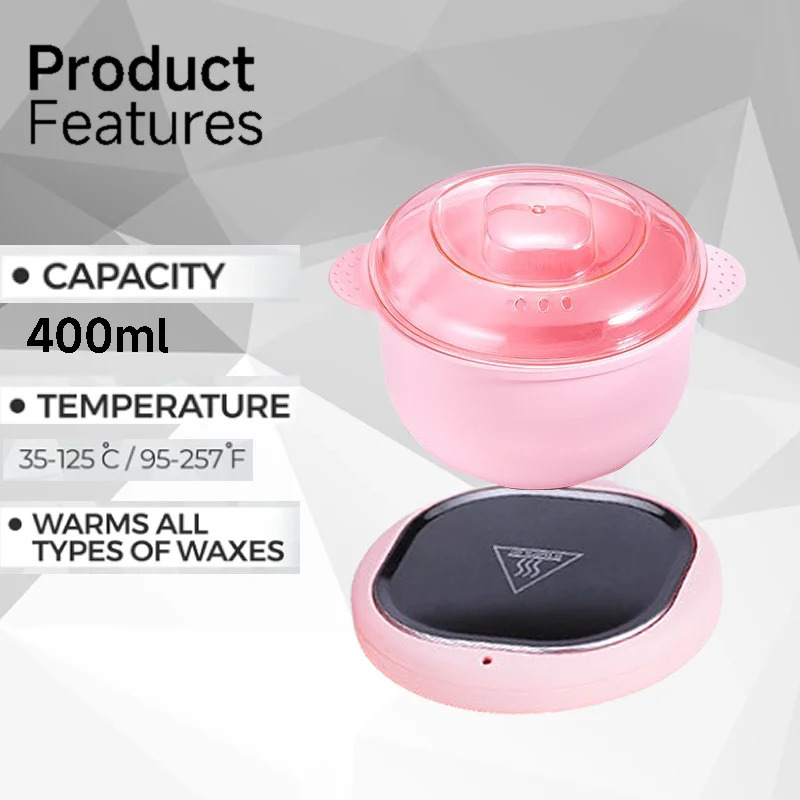 Silicone Shaving Wax Heater Machine for Depilation Professional Home Appliance SPA Paraffin Pot Foldable Wax Heater 250805