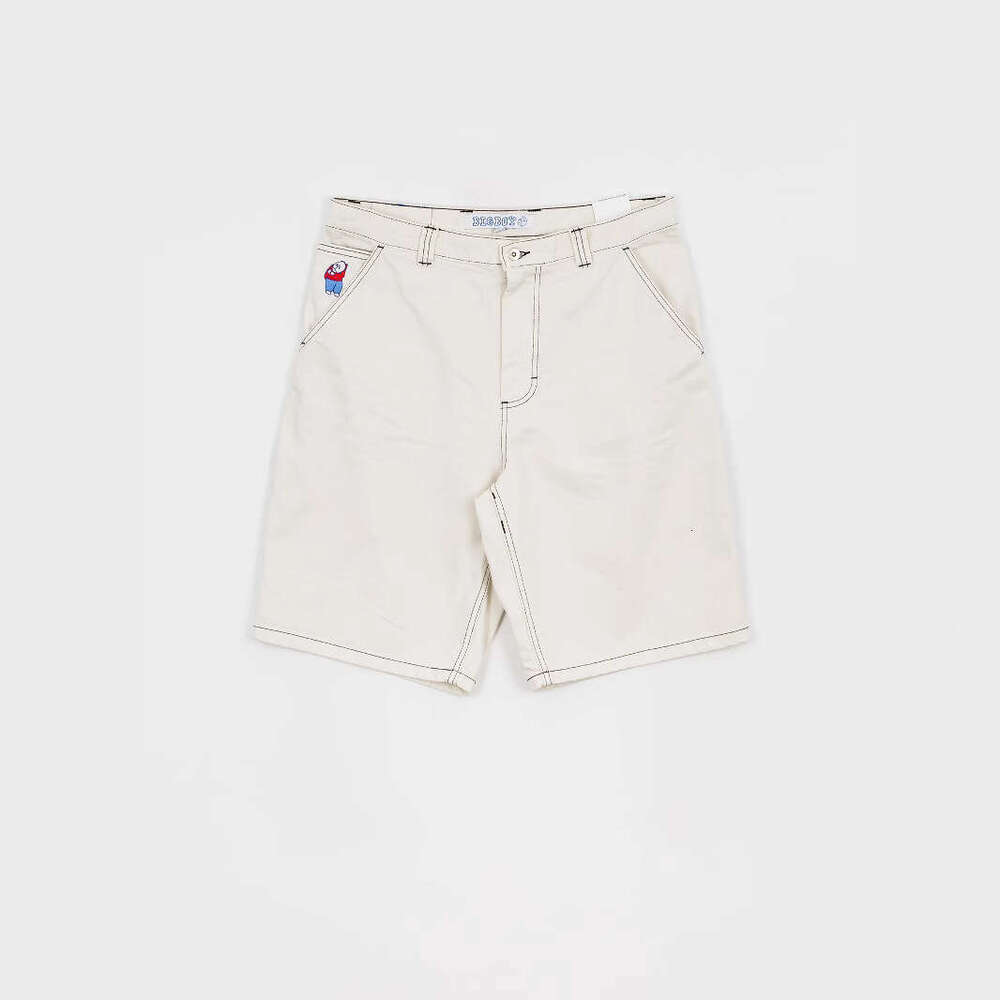Polar Big Boy Skateboard Embroidered White Jeans Casual Shorts