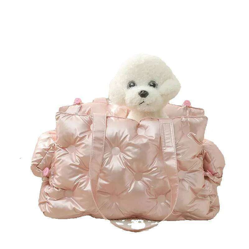 Japanese Shoulder Handbag For Cats And Dogs, Warm Fluffy, Soft, Comfortable, Wind, Chihuahua, Pet Carrier Bag, Wave, Cute