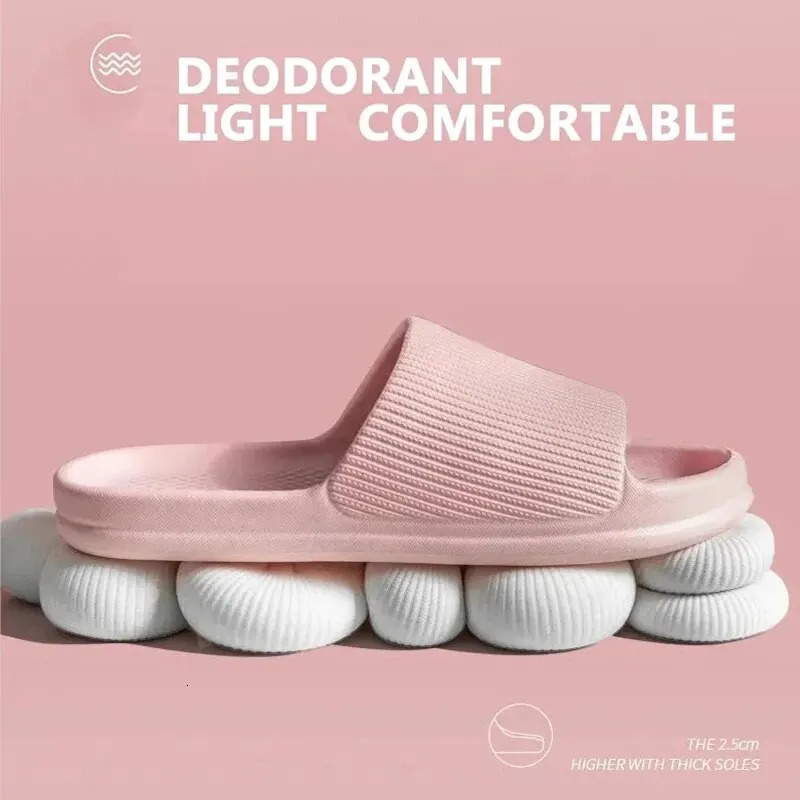 Soft Sole Massage Shower Shoes for Women Men Couples Waterproof Non-slip Home Leisure Fashion Bathroom Slippers 250731