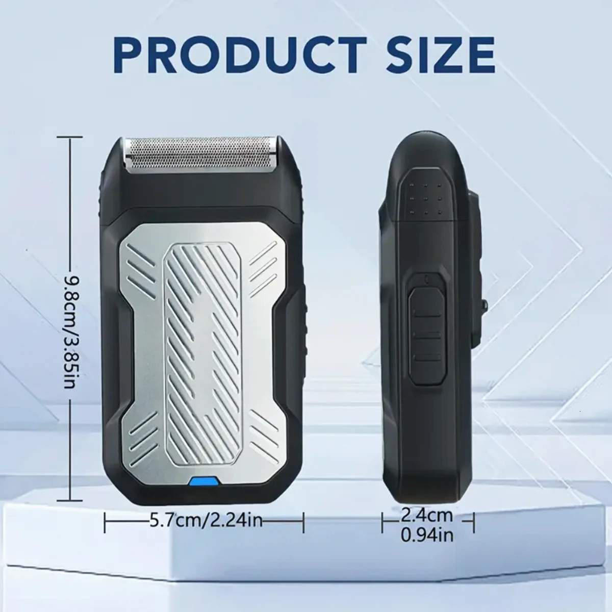 Man Beard Shaver Epilator Electric 3D Floating Hair Trimmer Chest Leg Hair Potable Razor LED Display Rechargeable Li-Battery 250805