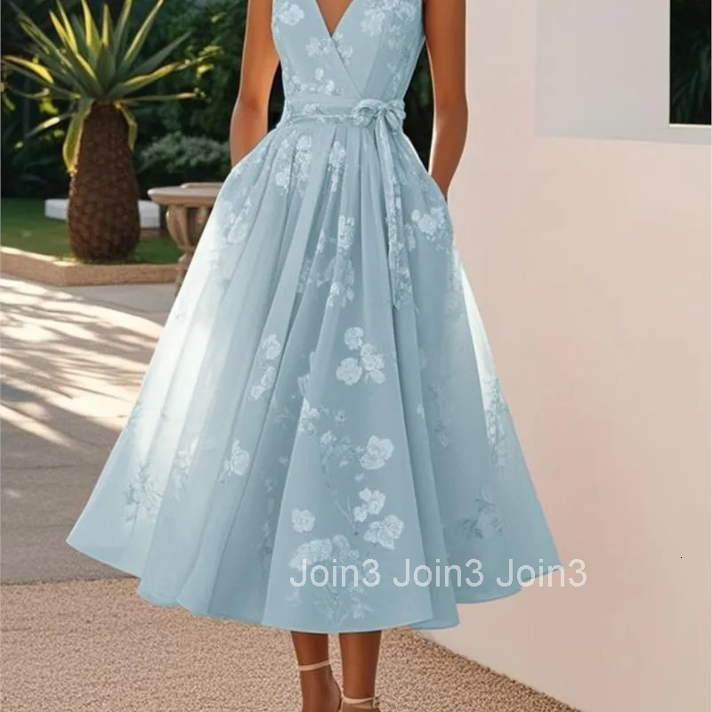 Sexy V-neck Halter Evening Dress Women Fashion Hight Waist Solid Lace A-Line Dress Elegant Sleeveless Slim Long Dress