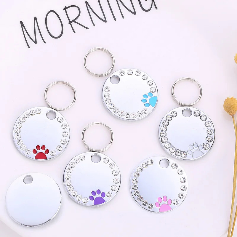 Free Engraving Name Tag Customized Dog Tag Personalized Phone Adress Pet Anti-Lost Dog Accessories Puppy Pendant Cat Dog Id Tags 250805