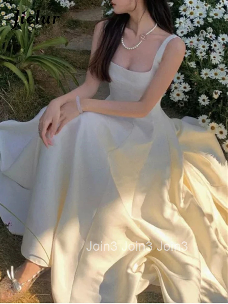 Jielur Summer New Women Fashion Elegant Prom Midi Dresses Vintage Princess Female Evening Party A Line Clothes Vestdios