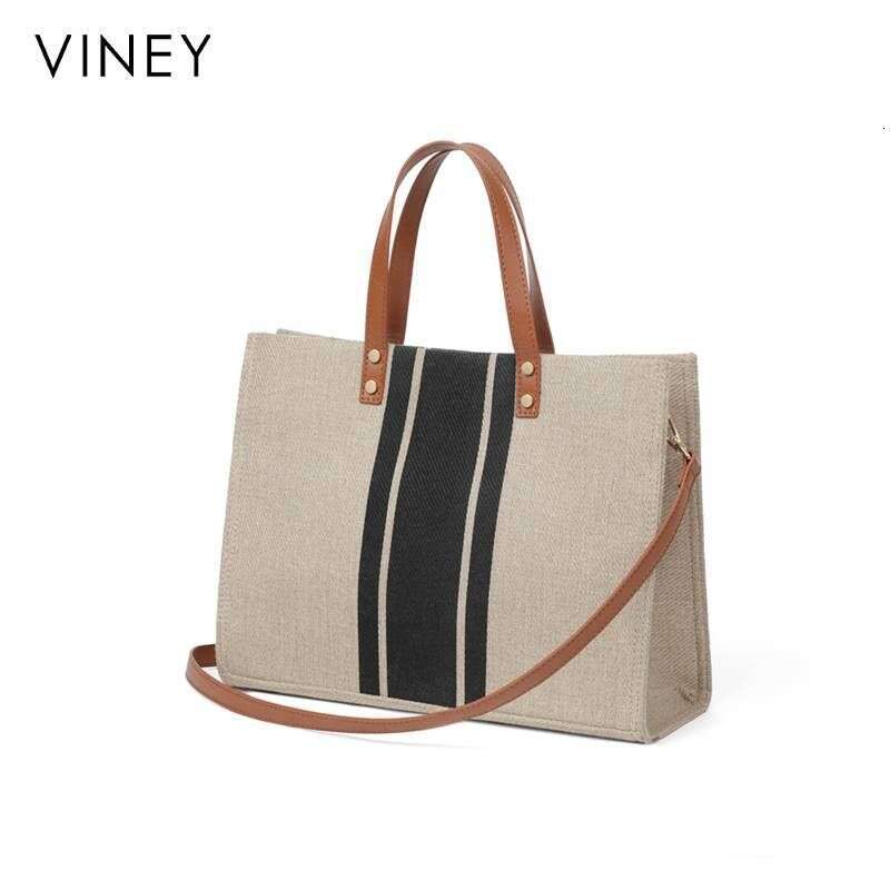 New Bags Women's Handbags Spring And Summer Large Capacity Canvas Basket Tote Bag