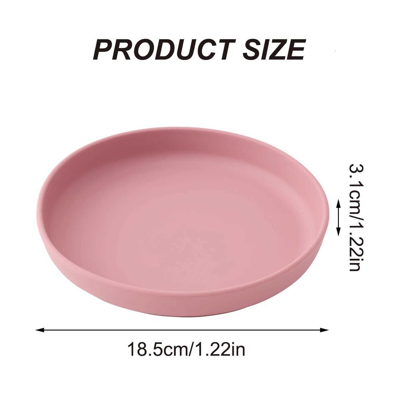 1PCS Food Grade Silicone Infant Plate Suction Feeding Bowl Baby Dishes Waterproof Newborn Essentials BPA Free Accessories X250806