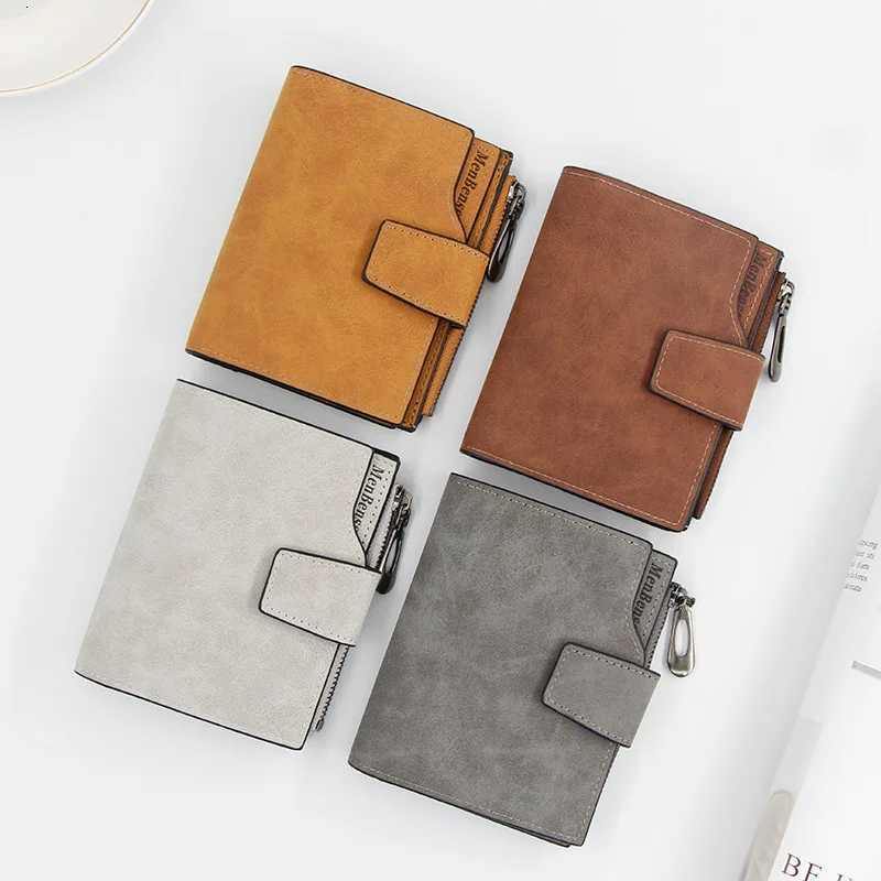 New Leather Women Wallet Hasp Small and Slim Coin Pocket Purse Women Wallets Cards Holders Luxury Brand Wallets Designer Purse XJ250806