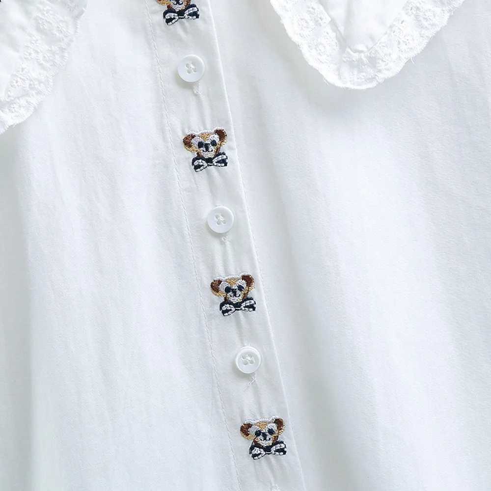 Back to School Kids White Shirts Outfits Blouses for Girls Costumes Long Sleeve Teenagers Children Cotton Tops 5 7 9 10 12 Years X250806