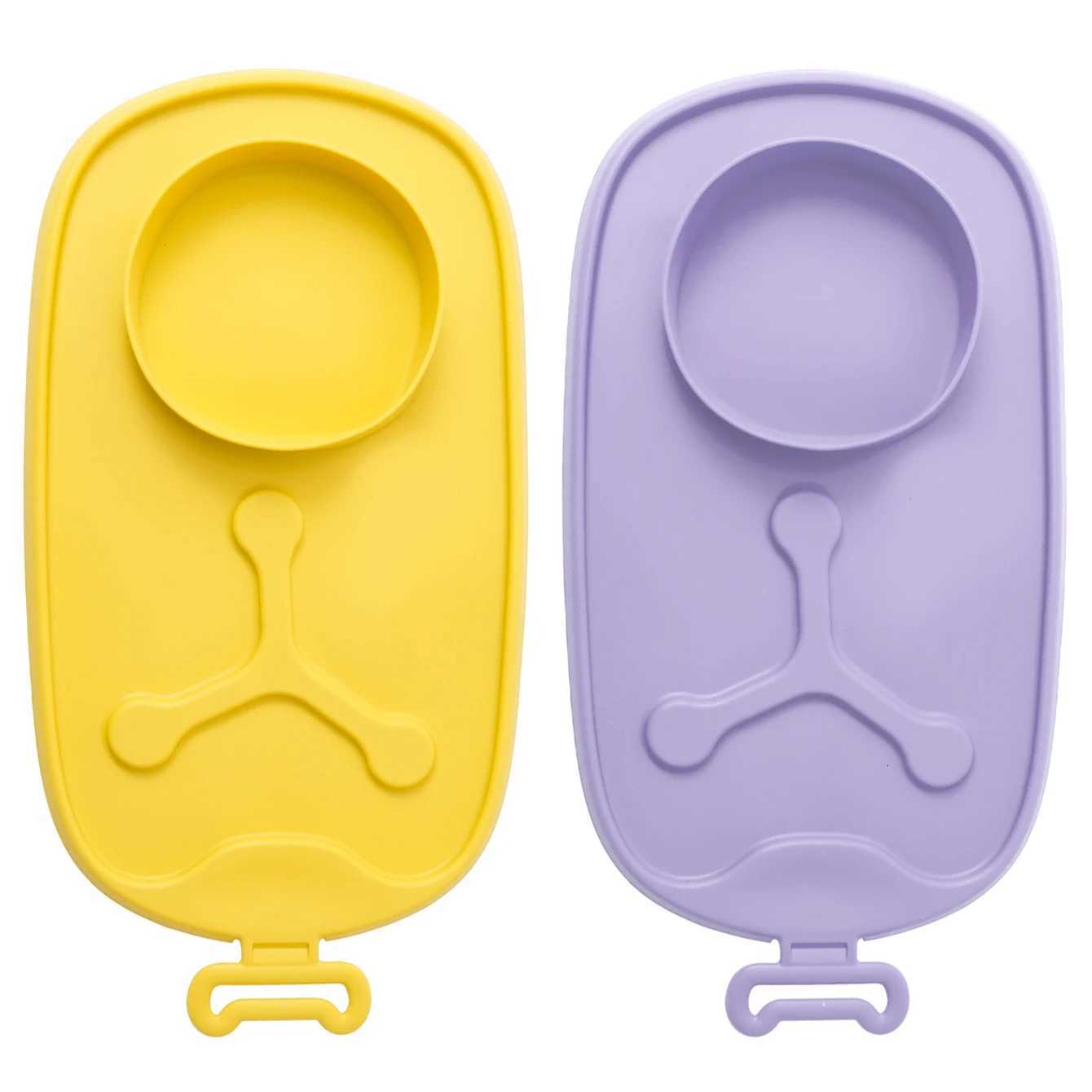 1PCS Color Kids Baby Silicone Bowl Anti-Slip Feeding Plate Training Storage Portable Dishes Plate Tableware Baby Shower Gift X250806